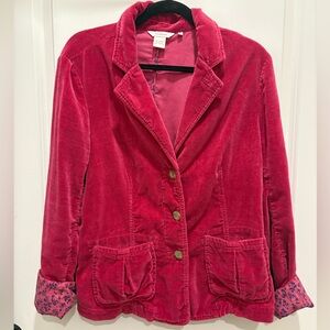 Sundance Fuchsia Corduroy Blazer 100% Cotton 🪱🪱